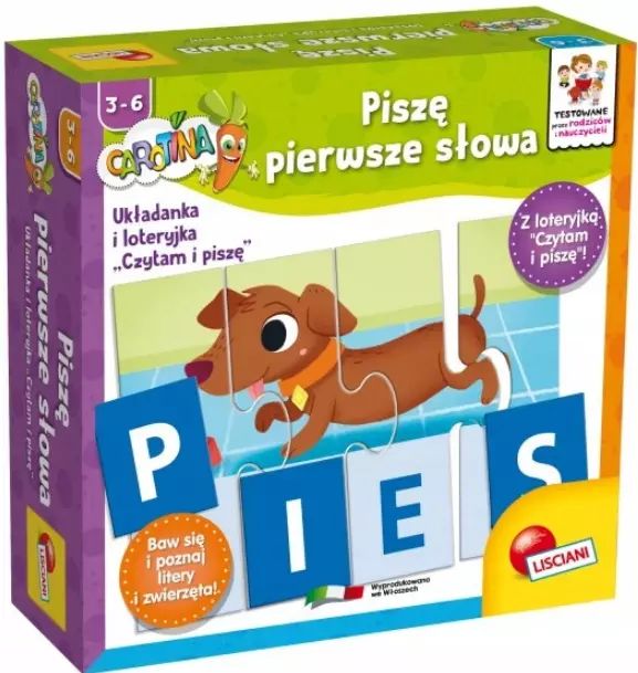 Carotina. Piszę pierwsze słowa. Lisciani