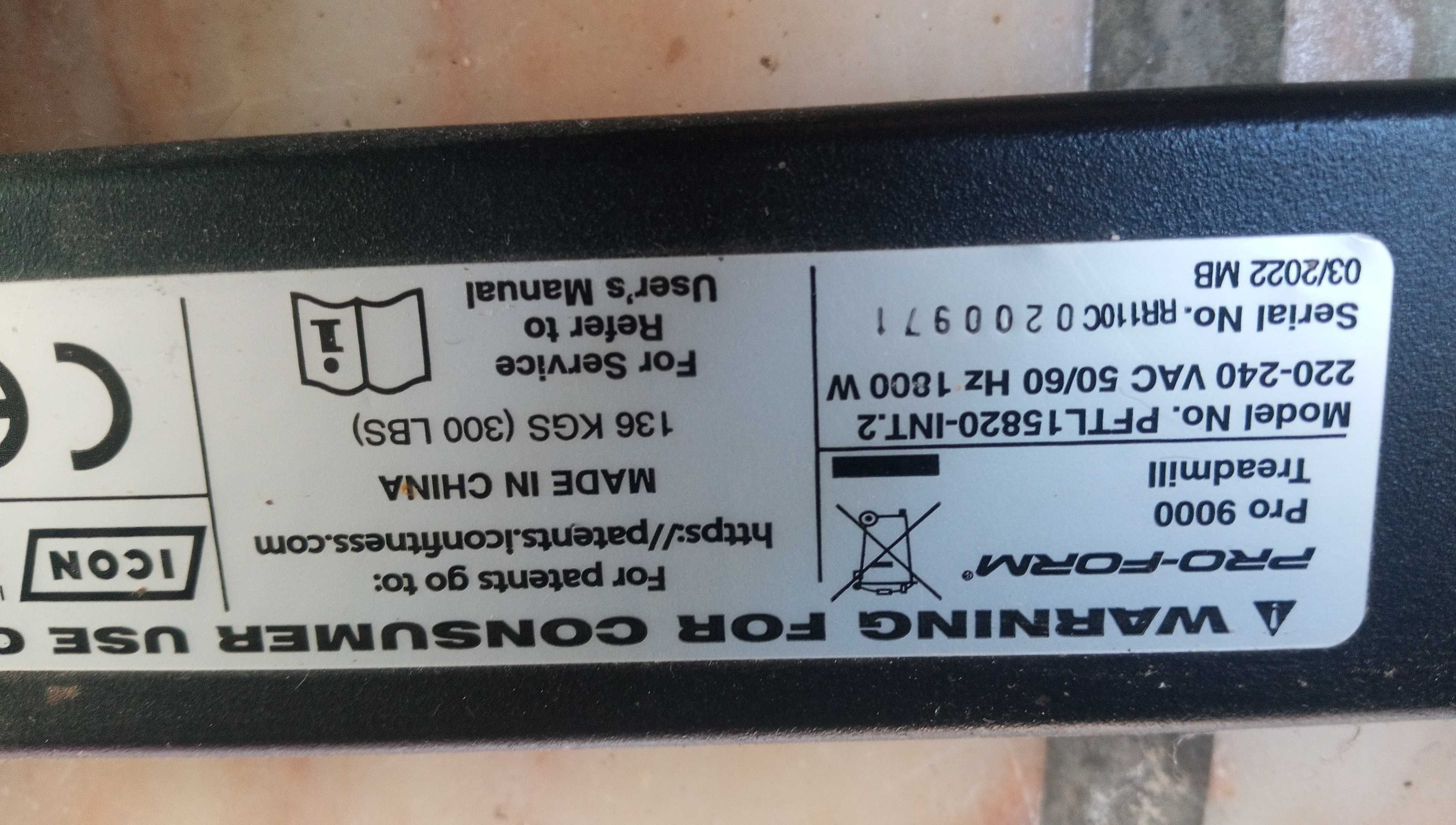 Passadeira de correr Proform Pro 9000  pouco uso