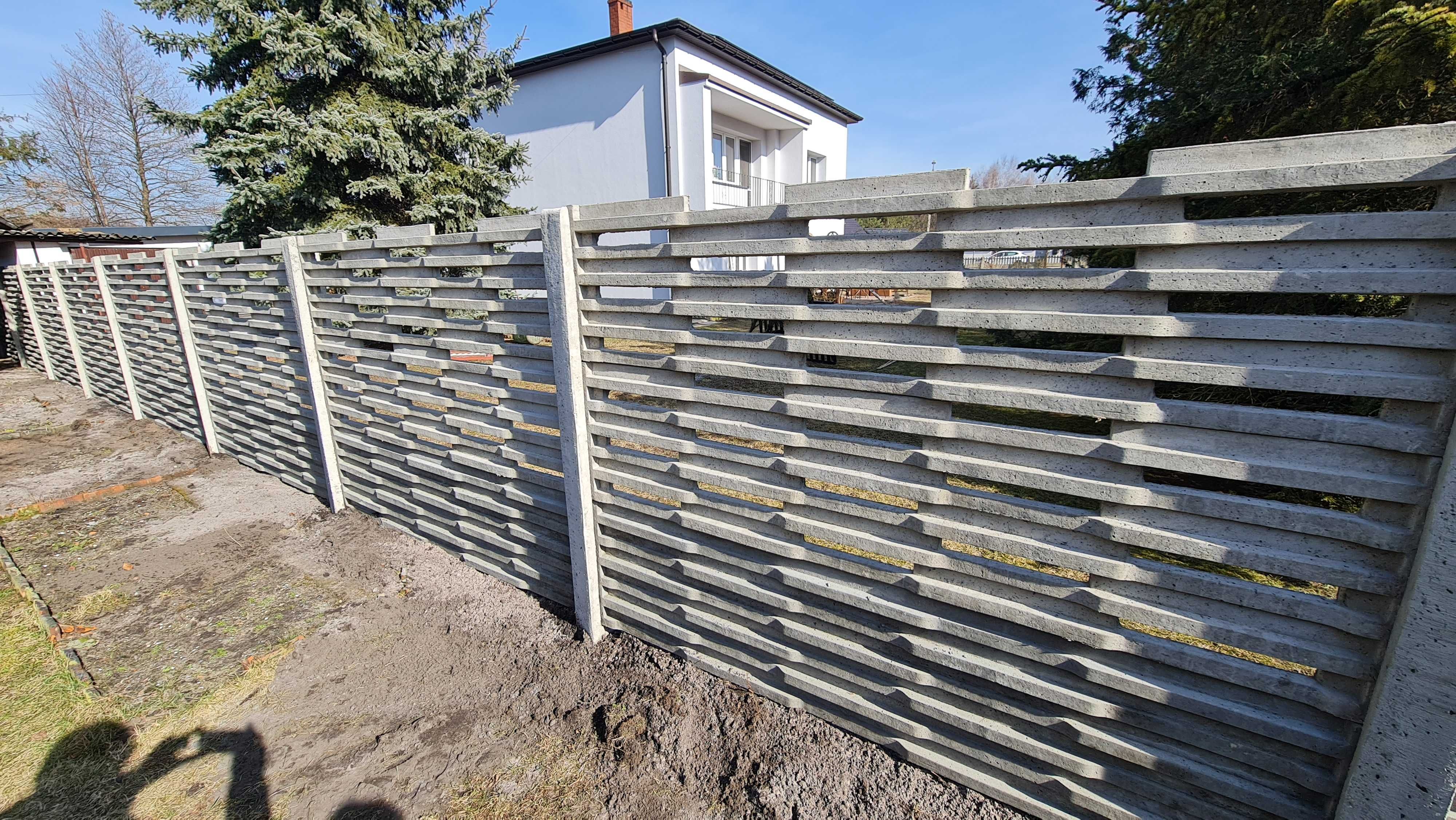 Bramy Dwuskrzydłowe Przesuwne Furtki Ogrodzenia BETONOWE z montażem