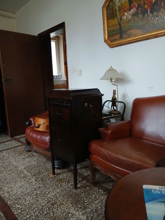 XIX w Mały Gramofon Szafkowy w Super Stanie Kolekcjonersko Muzealnym