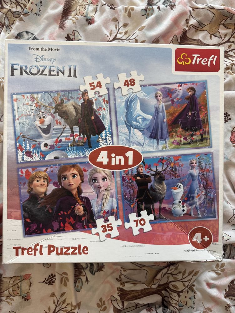 Puzzle 4 w 1 kraina lodu