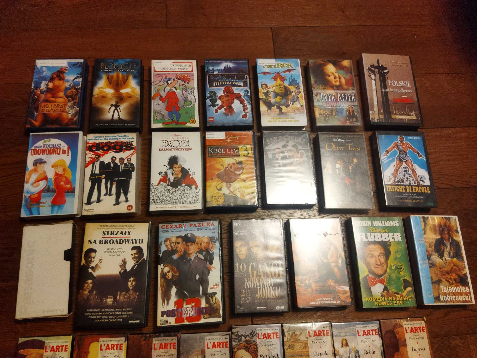 Zestaw 42 VHS - Olver Twist, Gangi Nowego Yorku ,Disney itd.