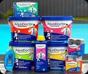 Химия для бассейна AquaDoctor Аква доктор хлор альгицид коагулянт pH-