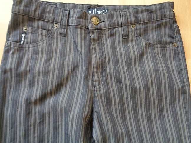 Spodnie damskie w paski Armani Jeans XS/34
