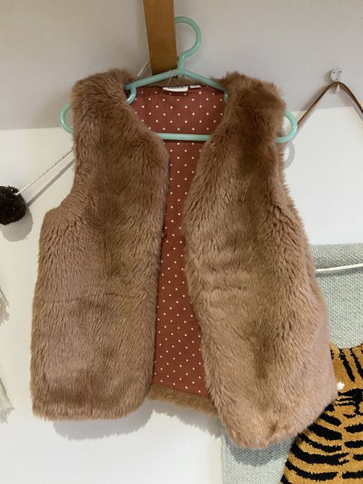 Kamizelka futerko dla dziewczynki 110