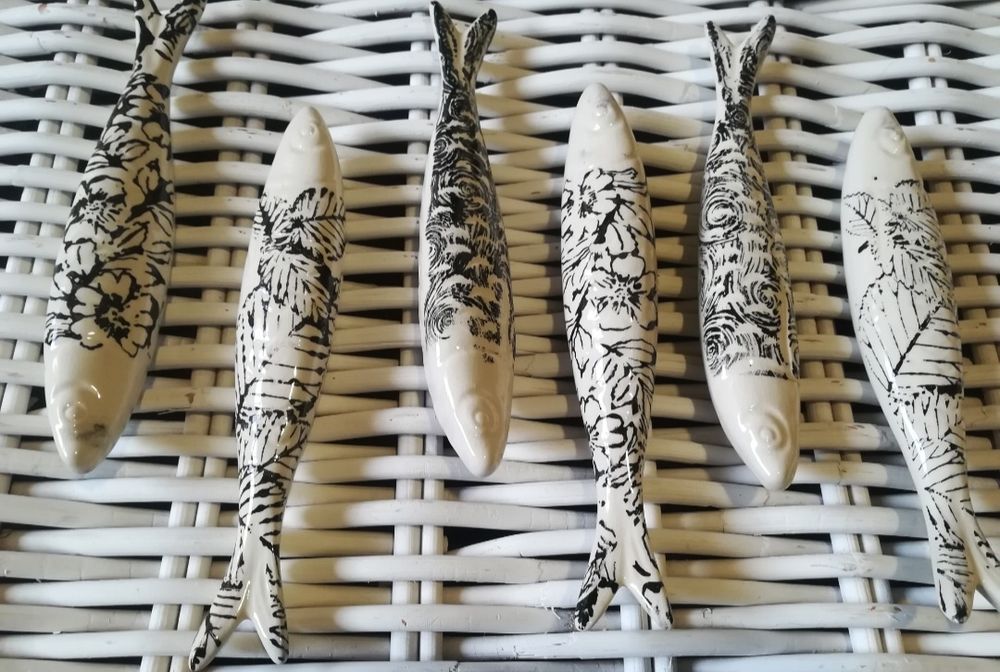 Sardinhas em cerâmica