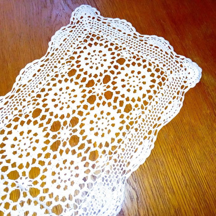 szydełkowy bieznik -90cm x30cm