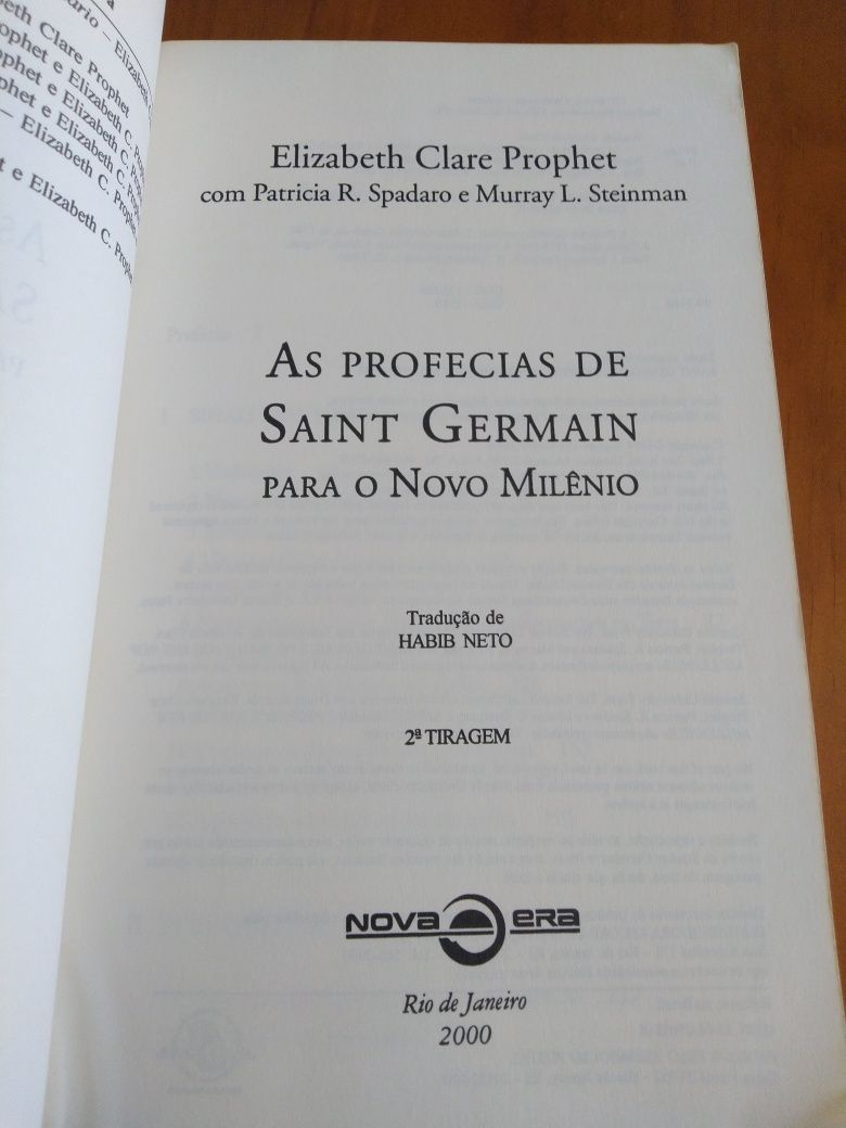 As profecias de Saint Germain para o Novo Milénio.