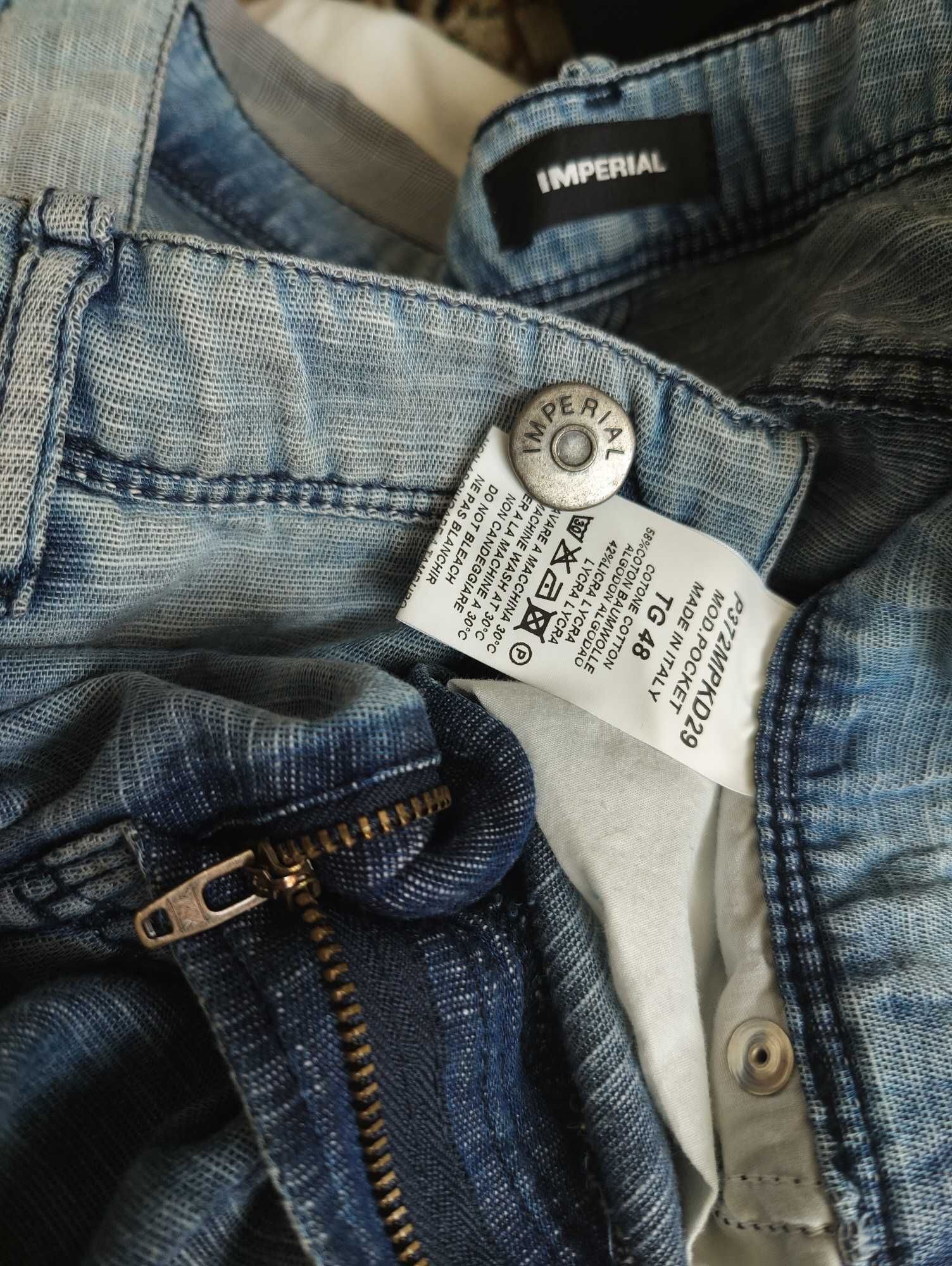 Джинсы Imperial jeans Italy w32 stretch blue.