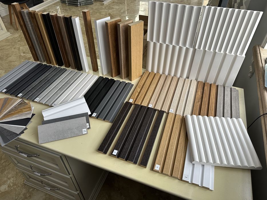 Декор панелі 3д рейки планки ламелі панелі реєчки перегородки мдф