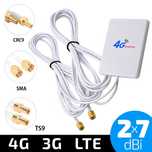 4G 3G LTE антенна двойная выносная 14 dBi SMA TS9 CRC9 для модемов