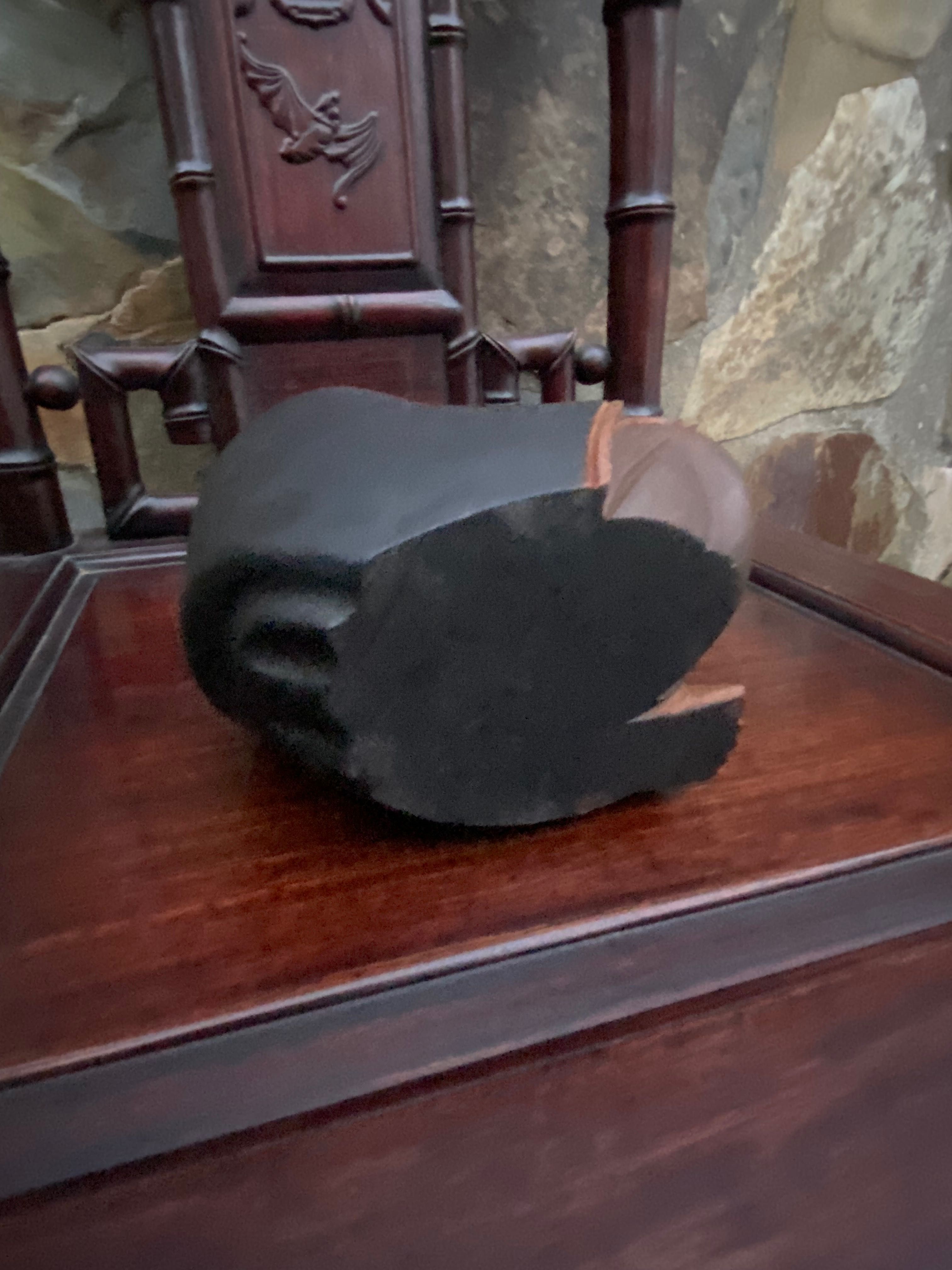 Escultura Madeira exótica Mongólia 20 cm