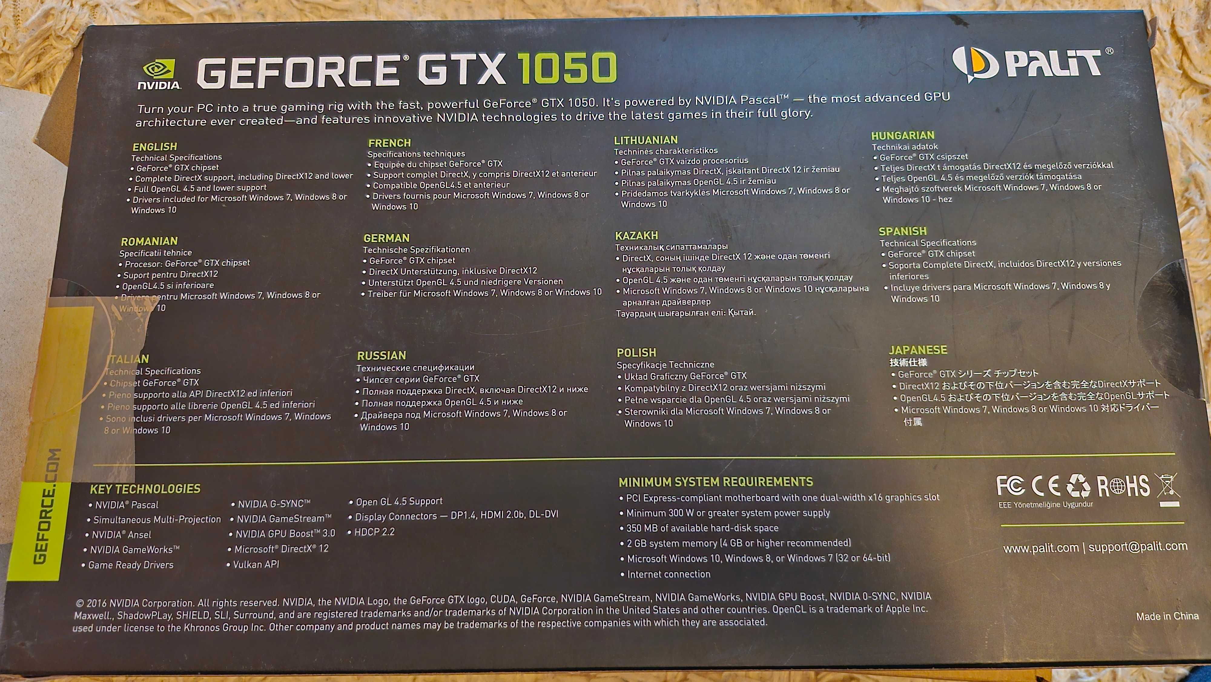 Karta graficzna Palit Nvidia Geforce GTX 1050 2GB