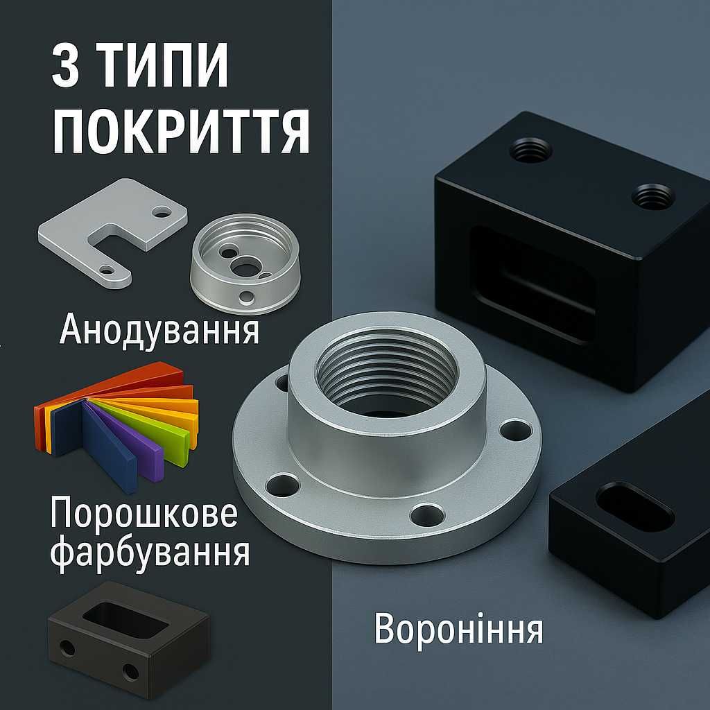 Металообробка: токарні, фрезерні роботи, лазер, фарбування, зварювання