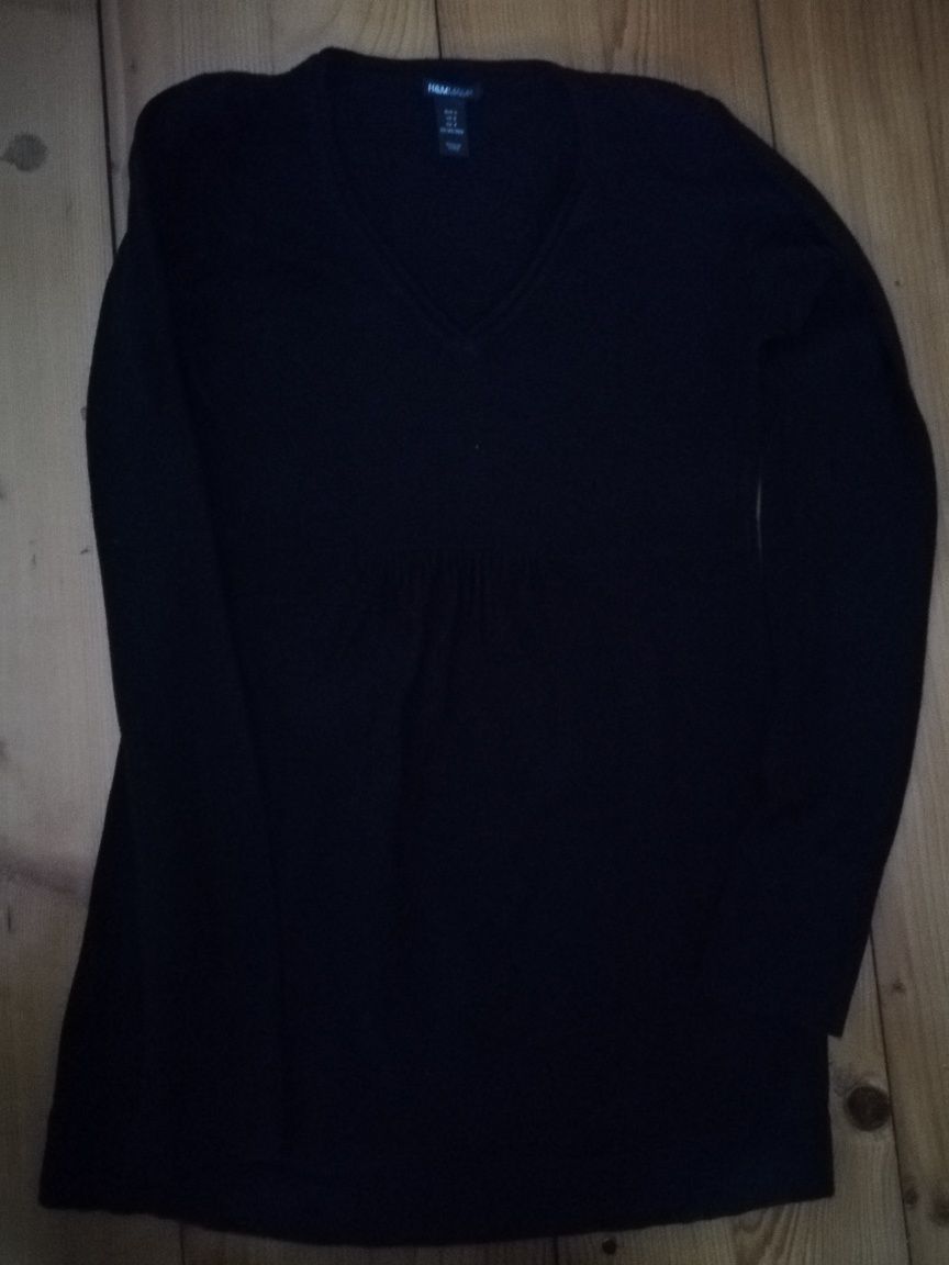 Sweterek ciążowy H&M mama r. S czarny