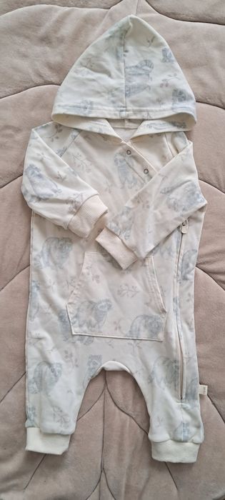 Бавовняний комбінезон з капюшоном