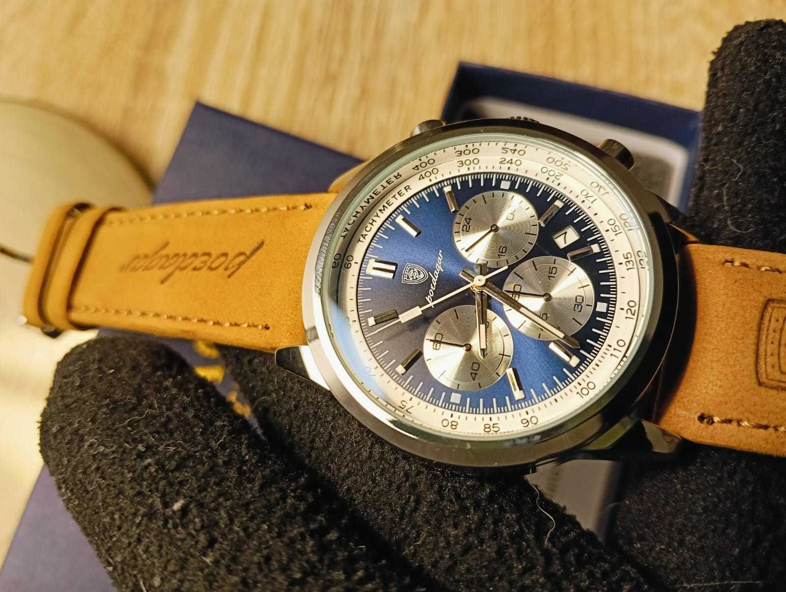 Relógio Poedagar Chronograph ref: P921 Novo