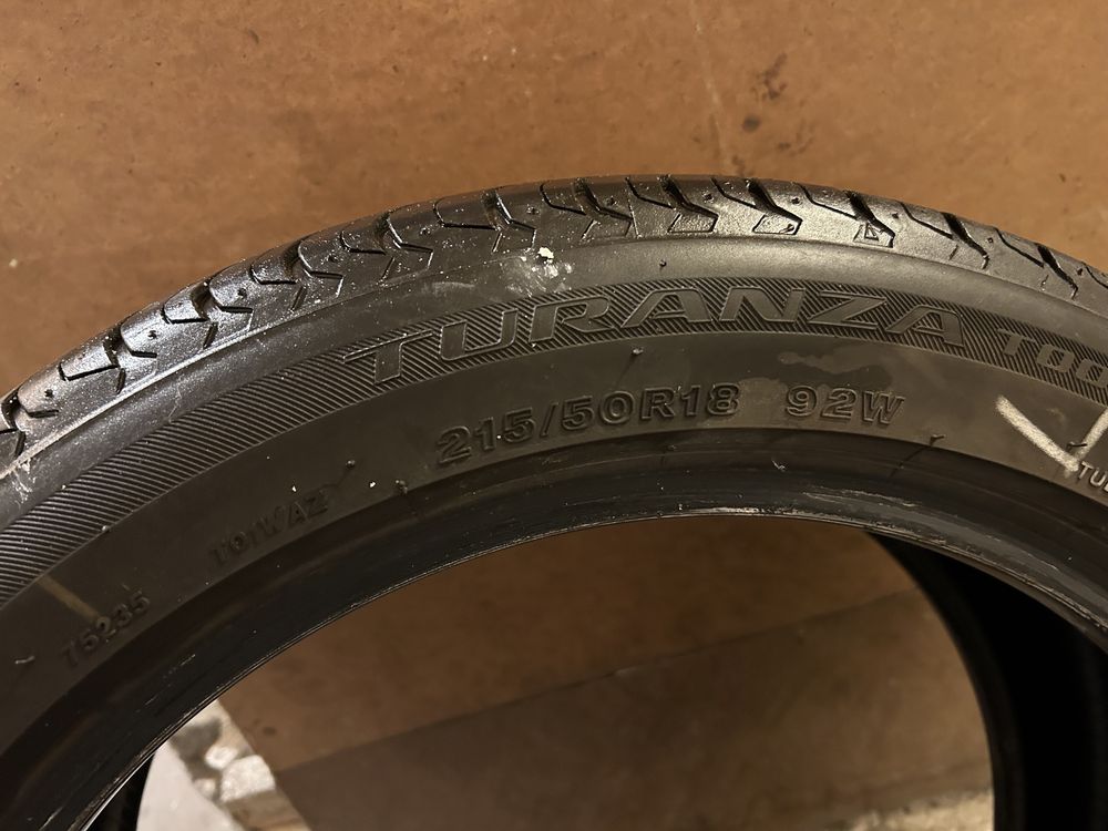 Komplet opon letnich 215/50/18 bridgestone, goodyear