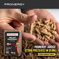 PRONERGY Pellet drzewny - pelet jasny popiół do 0,3% OD PRODUCENTA!