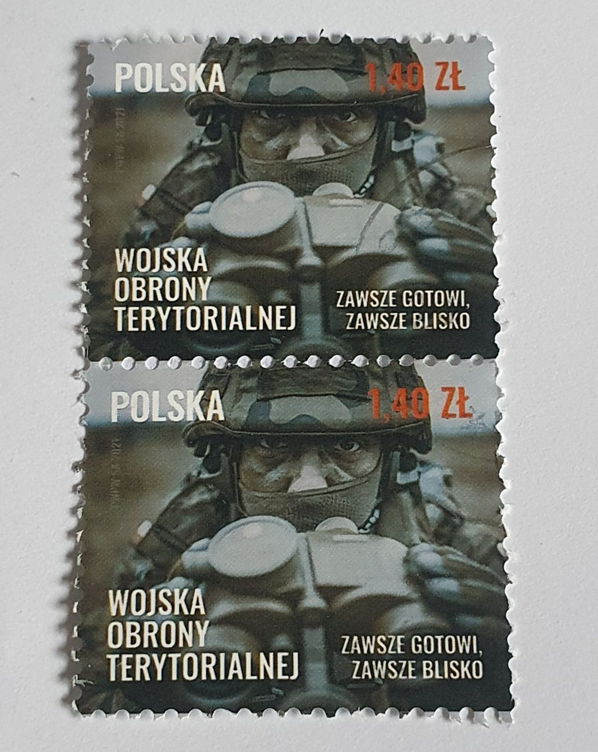 2x znaczek pocztowy Polska Wojska Obrony Terytorialnej