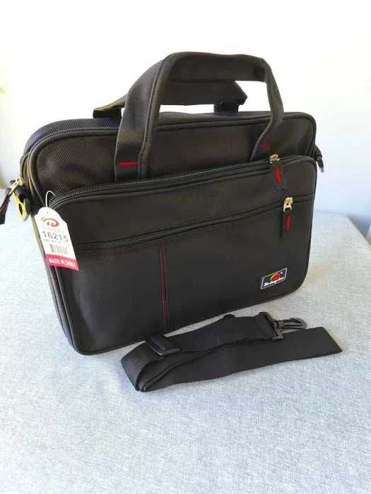 Wyprzedaż Czarna męska torba nowa do pracy szkoły czarna nr 16215