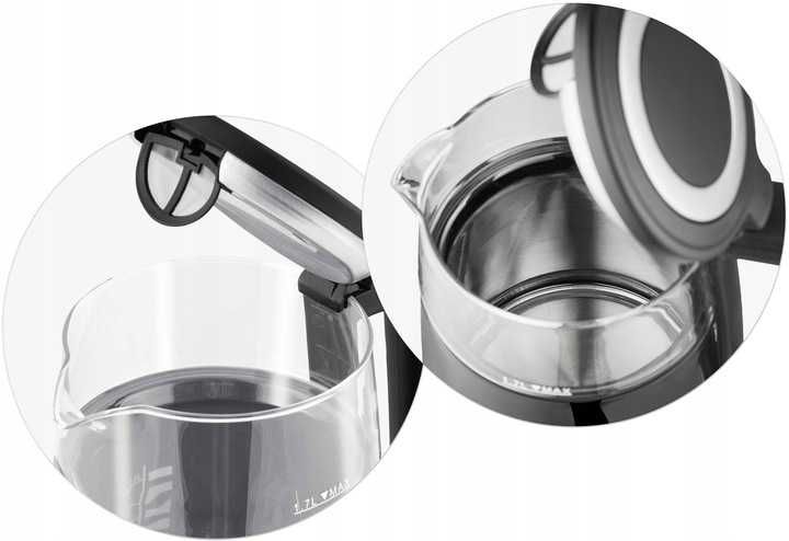 Czajnik Elektryczny 1,7L 2200W Z Regulacją Temperatury Panel Dotykowy