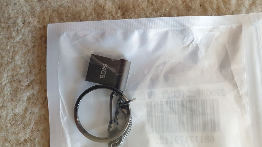 Mini Pendrive 64 GB usb, obudowa metalowa - nowy