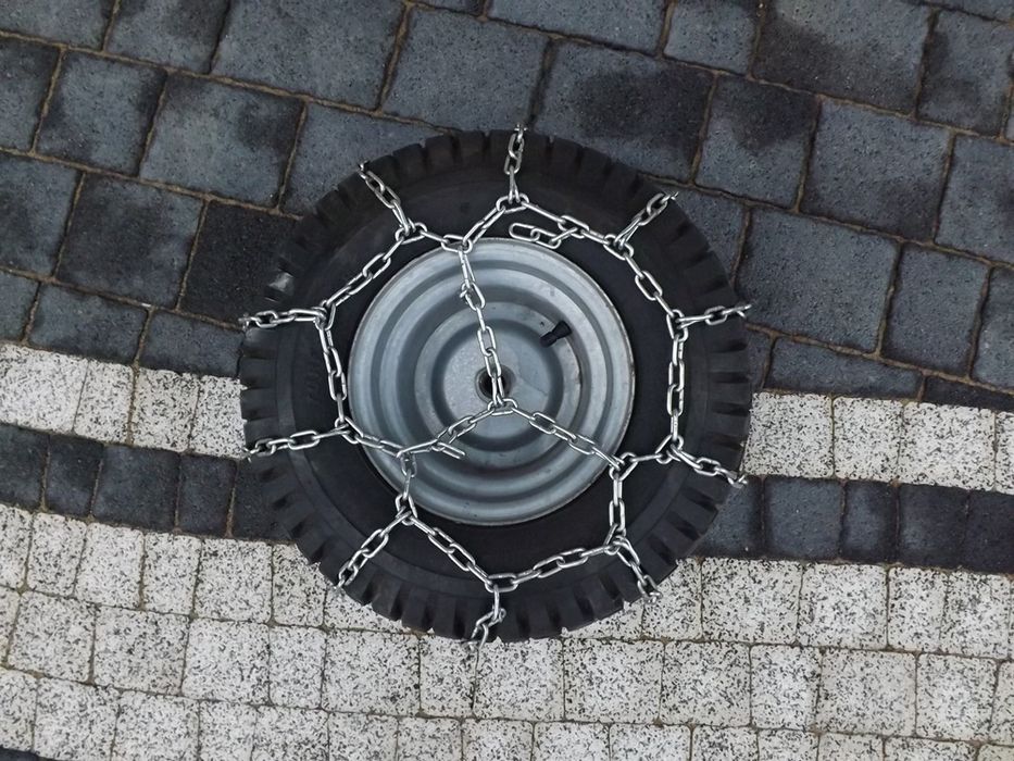 Łańcuchy na koła do traktorka kosiarki quada