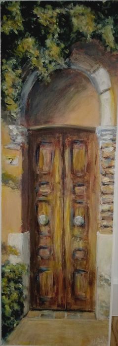Verona Drzwi Nr 7 - okazja - Obraz akrylowy na płótnie 20x60 cm