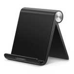 biurkowy stojak podstawka uchwyt na telefon tablet 95x85mm czarny