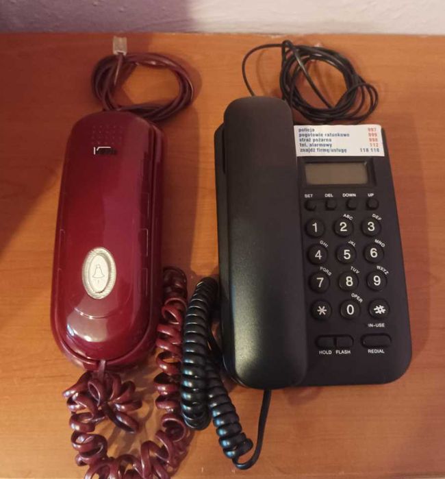 Telefony stacjonarne 2szt Maxcom KXT100 +gratis York 50