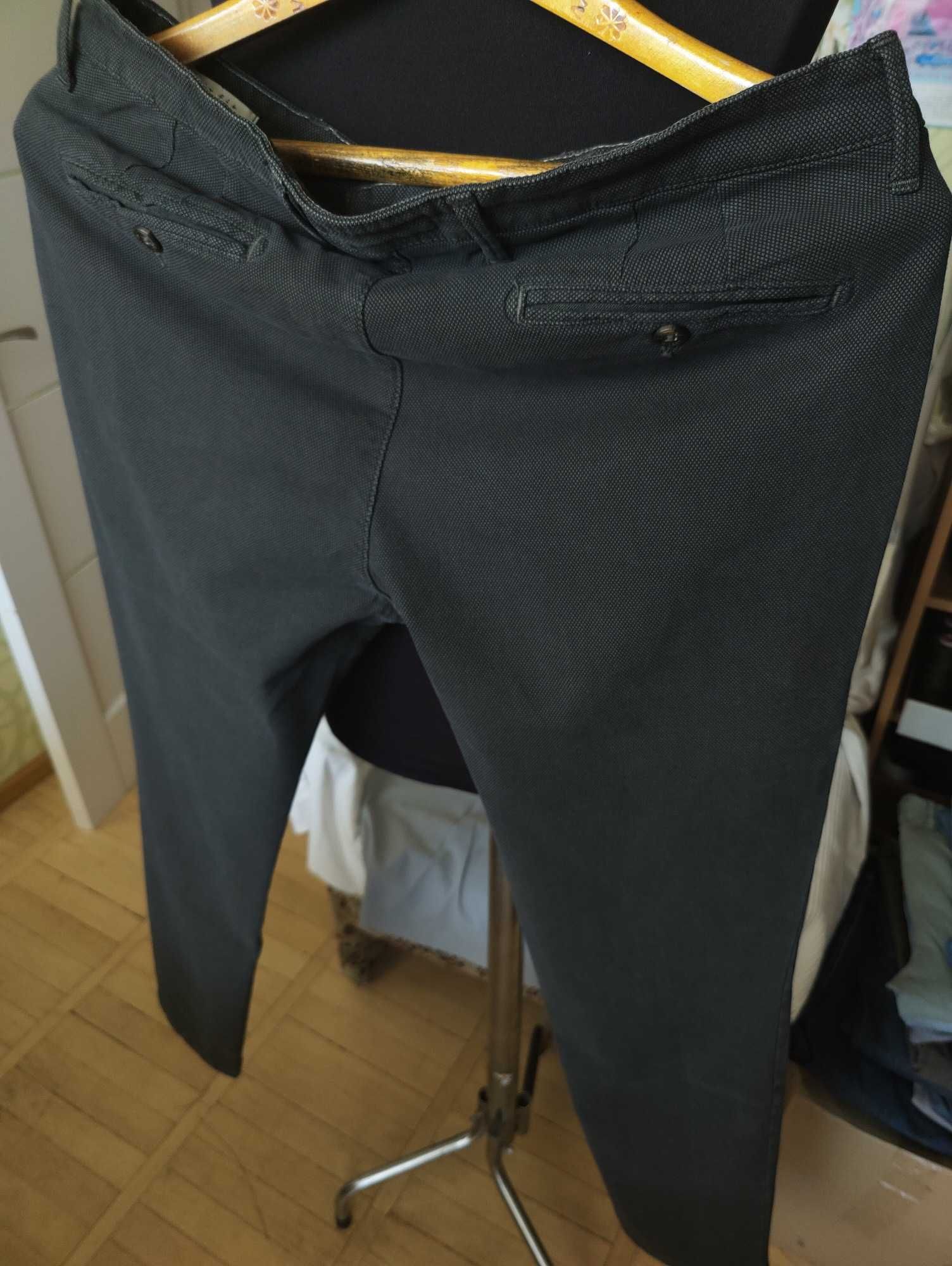 Джинсы (chino Libero Milano Italy w34 stretch dark green grey.