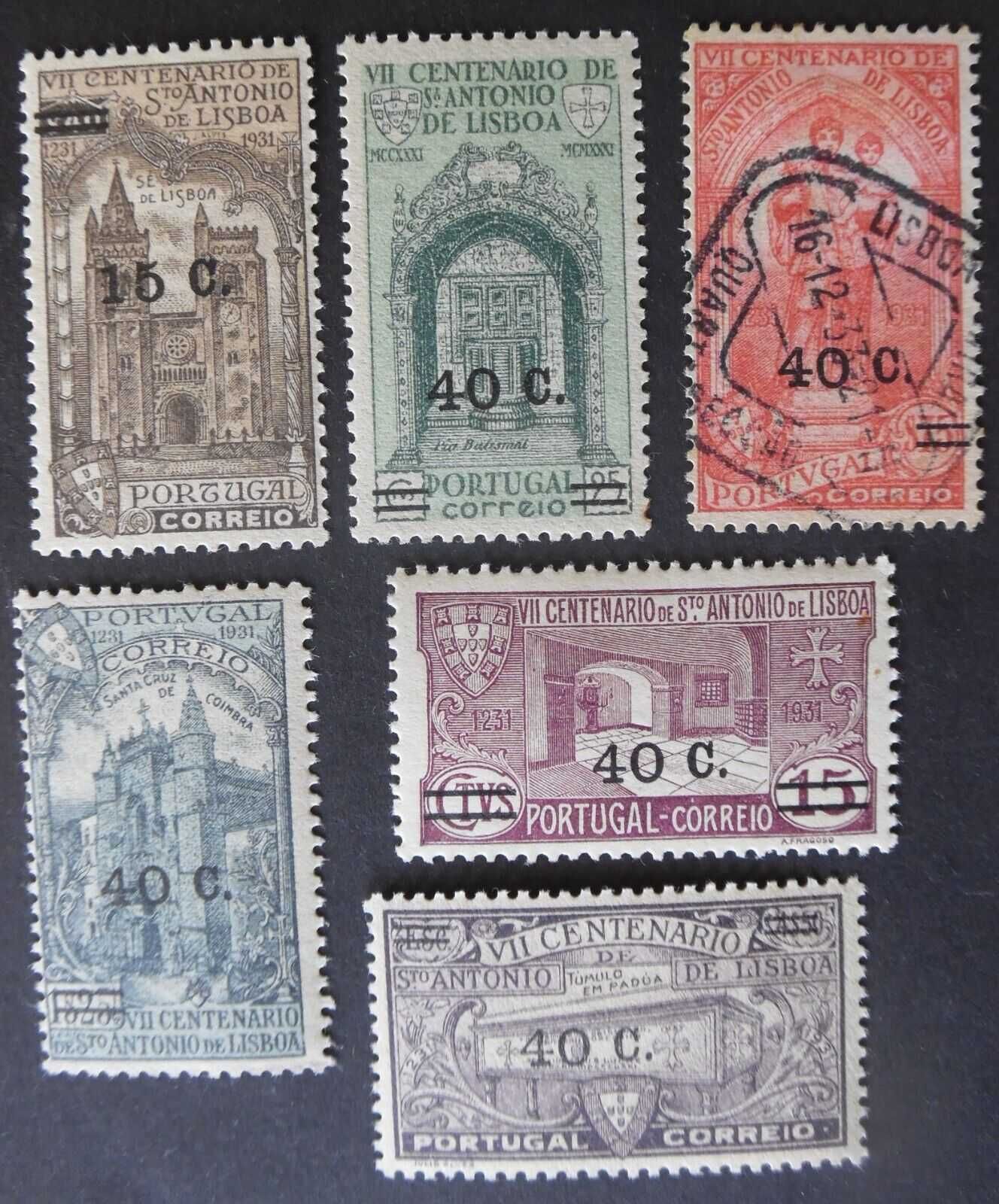 Selos Portugal 1933-S. António c/sobretaxa Novos/usado Completo