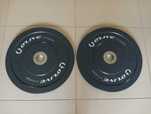 Discos Pesos Olímpicos Bumper 25kg, 20kg, 15kg, 10kg, 5kg
