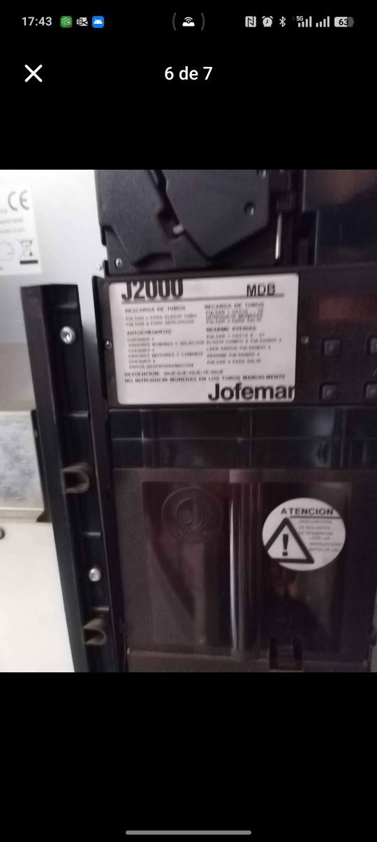 Maquinas vending Jofemar
