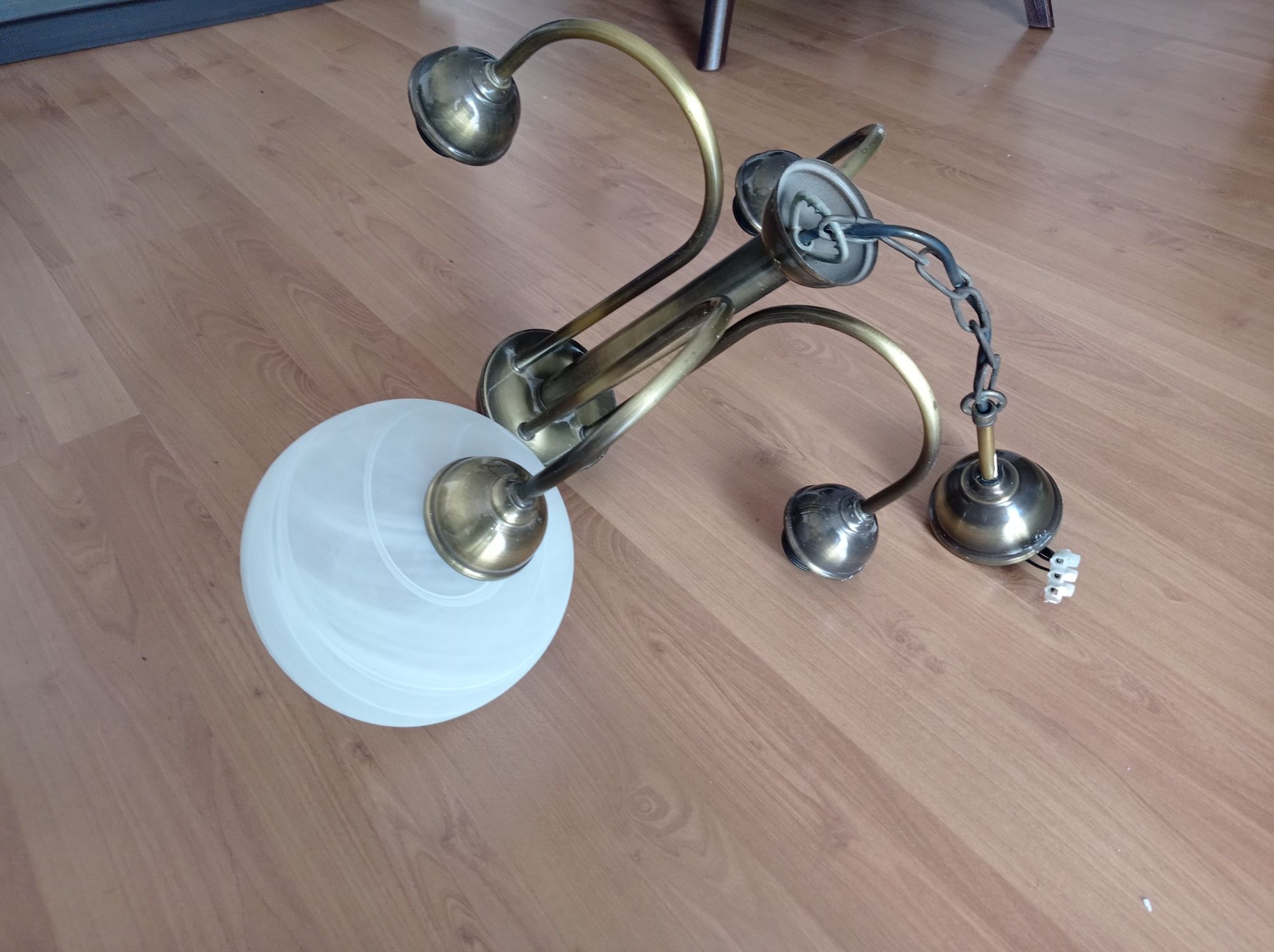 Lampa wisząca  - ciemna satyna