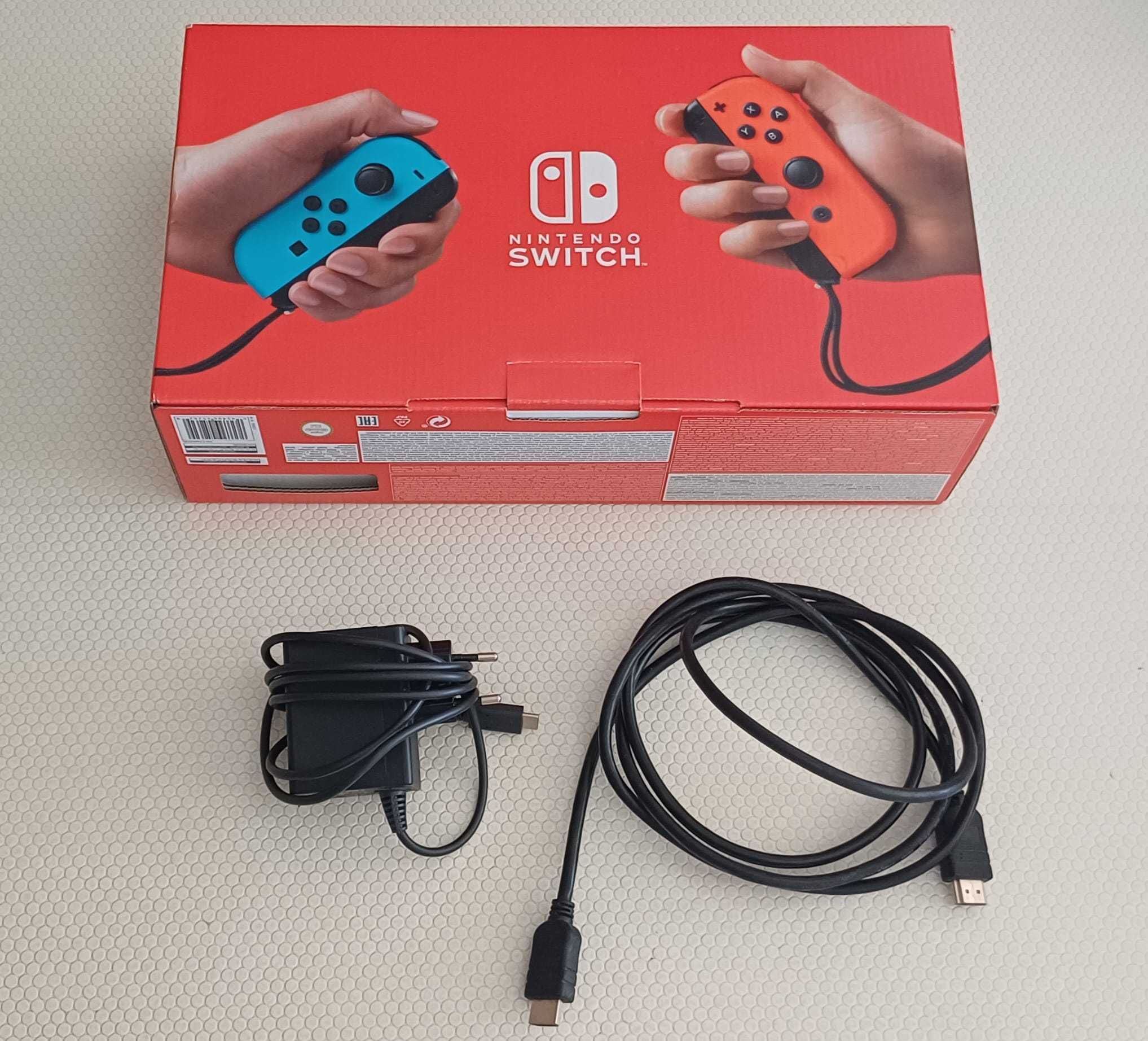Nintendo Switch V1 como Nova + Bolsa Transporte