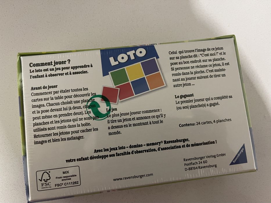 Jogo Loto para crianca