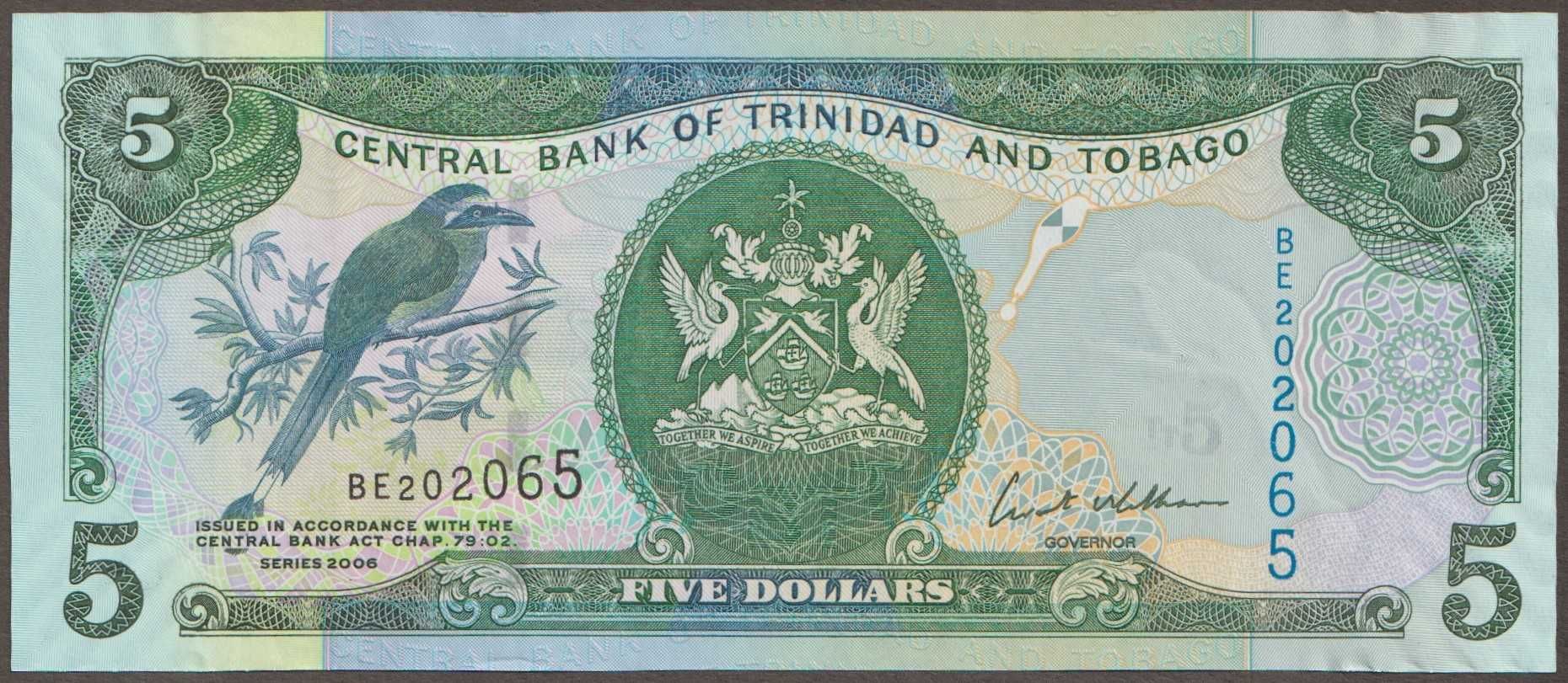 Trinidad i Tobago 5 dolarów 2006 - stan bankowy UNC