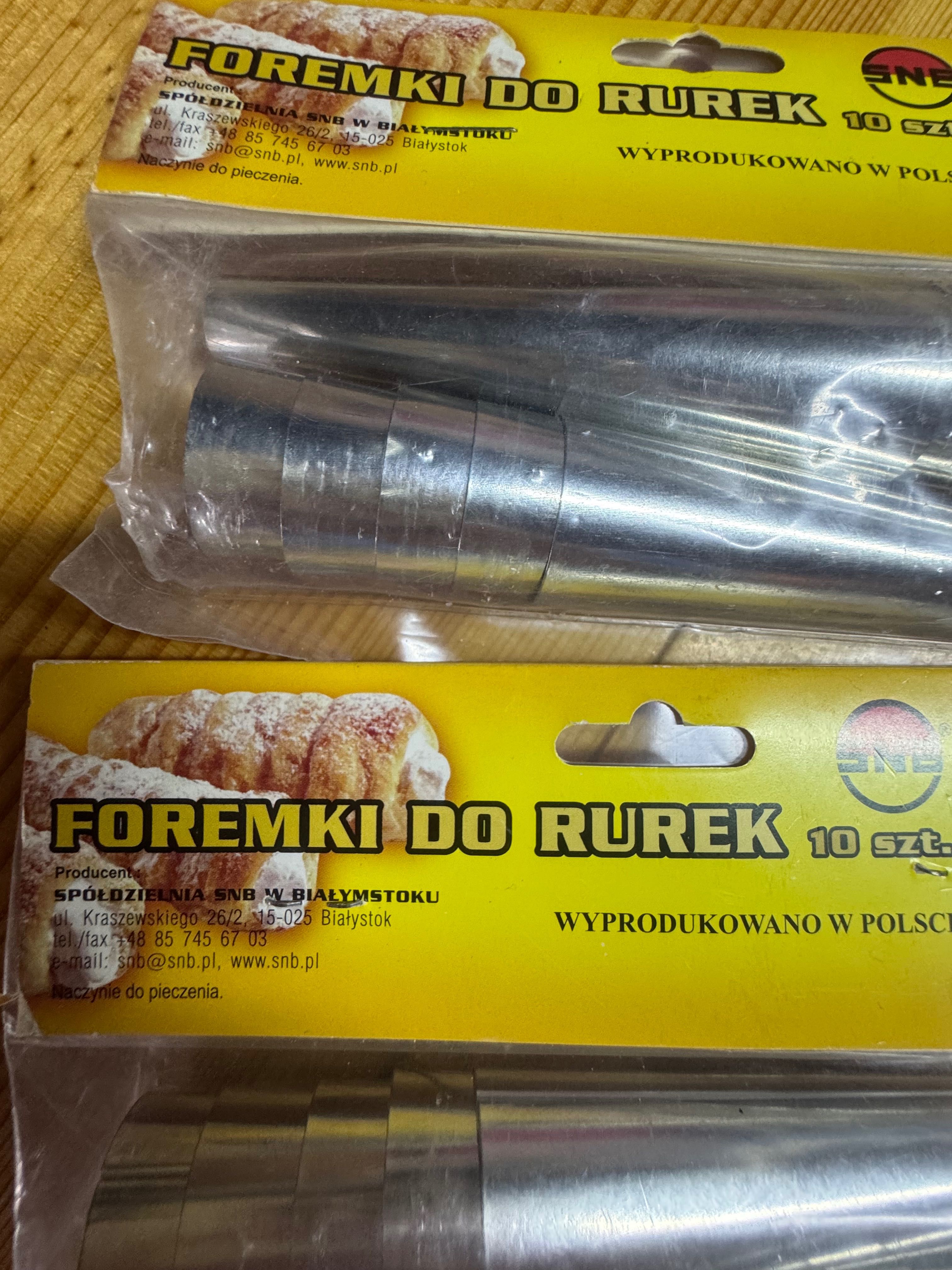 Foremki do rurek 10 sztuk nowe!