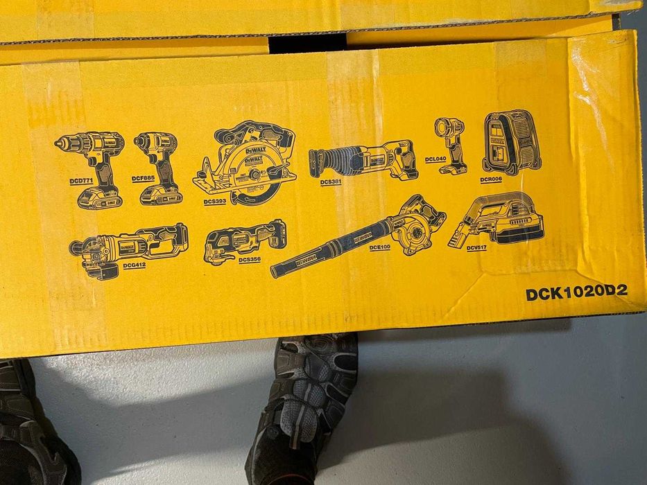 Zestaw narzędzi DeWalt - 10 części - NOWY