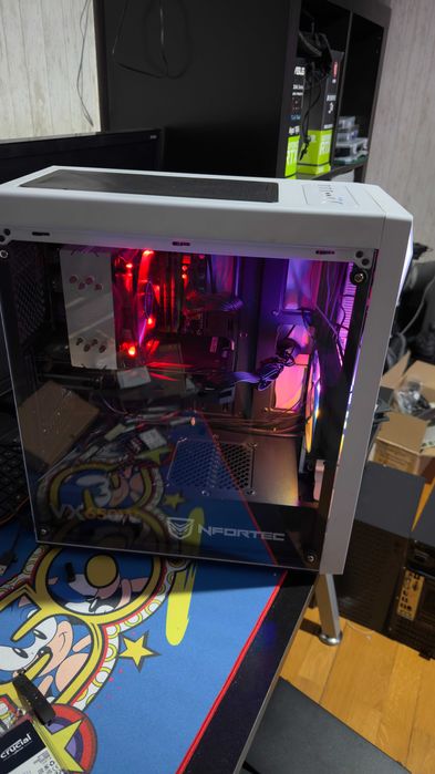 PC Gaming com RGB Xeon 8/16 16gb RX580 256gb nvme