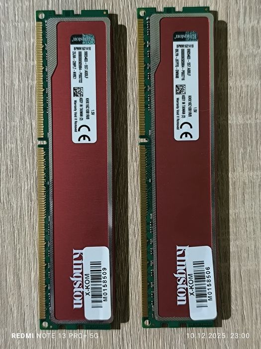 Pamięć RAM DDR3 16GB (2x8) 1600 CL10 Kingston HyperX Red