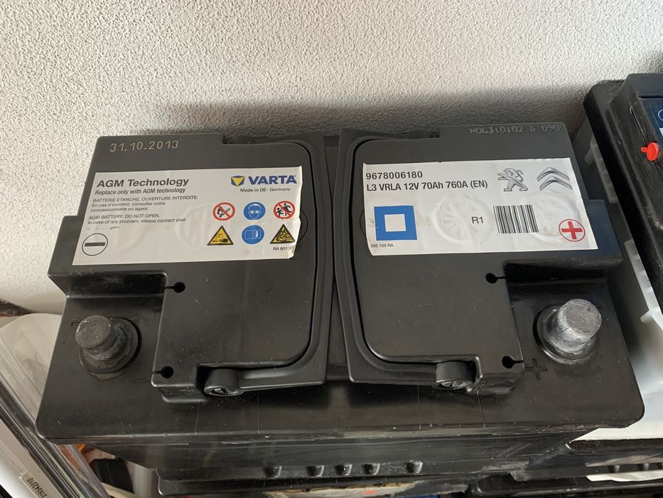 Bateria Varta G14, 95Ah AGM Usada Bom Estado Varta Mercedes Benz Rocket Bosch Banner Weber L3 Renault Citroen