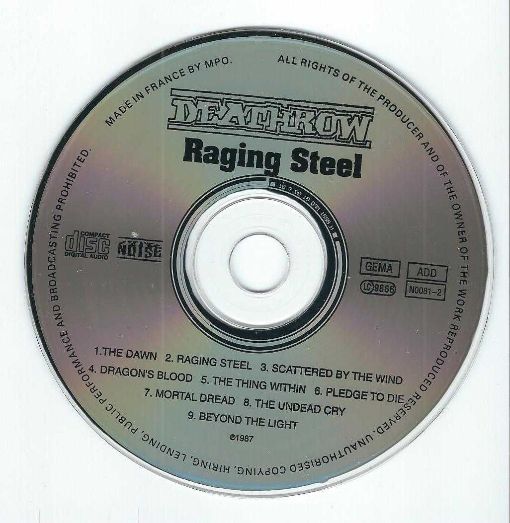 CD Deathrow - Raging Steel (2016)