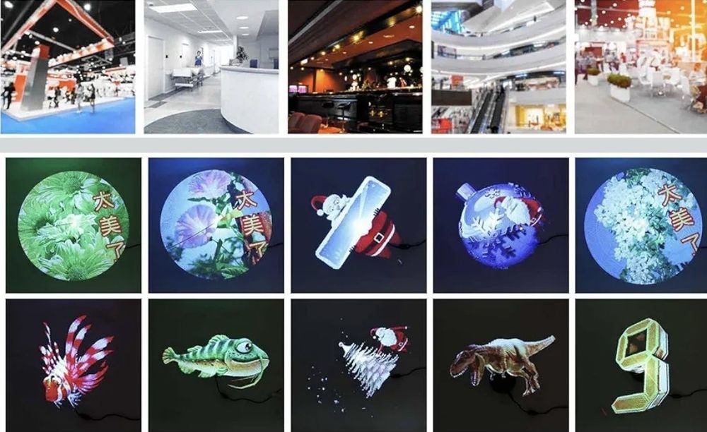 3d hologram 42cm wiatrak projektor ekran wyswietlacz animacje