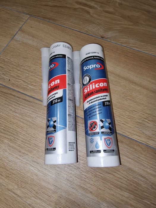 Silikon sanitarny Sopro jasny szary 310ml