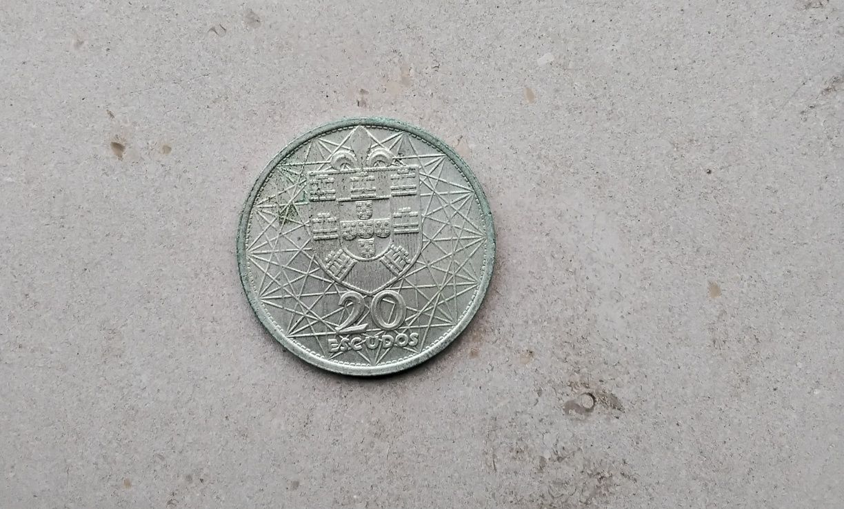 Moeda Ponte Salazar, 20 escudos, prata