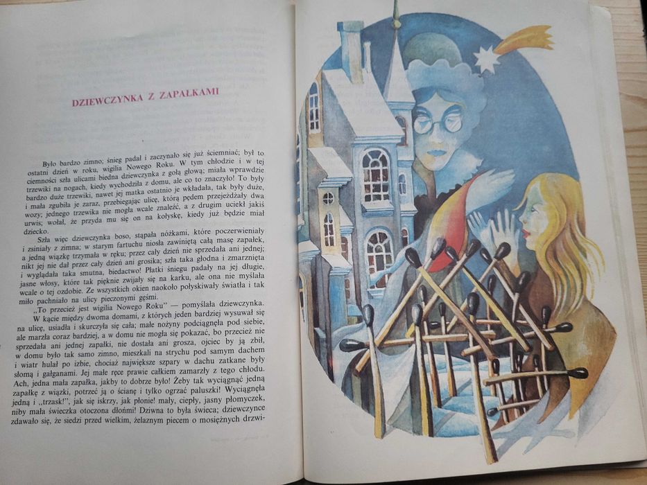 H.Ch. Andersen "Dziewczynka z zapałkami i inne baśnie" (1990) -UNIKAT!
