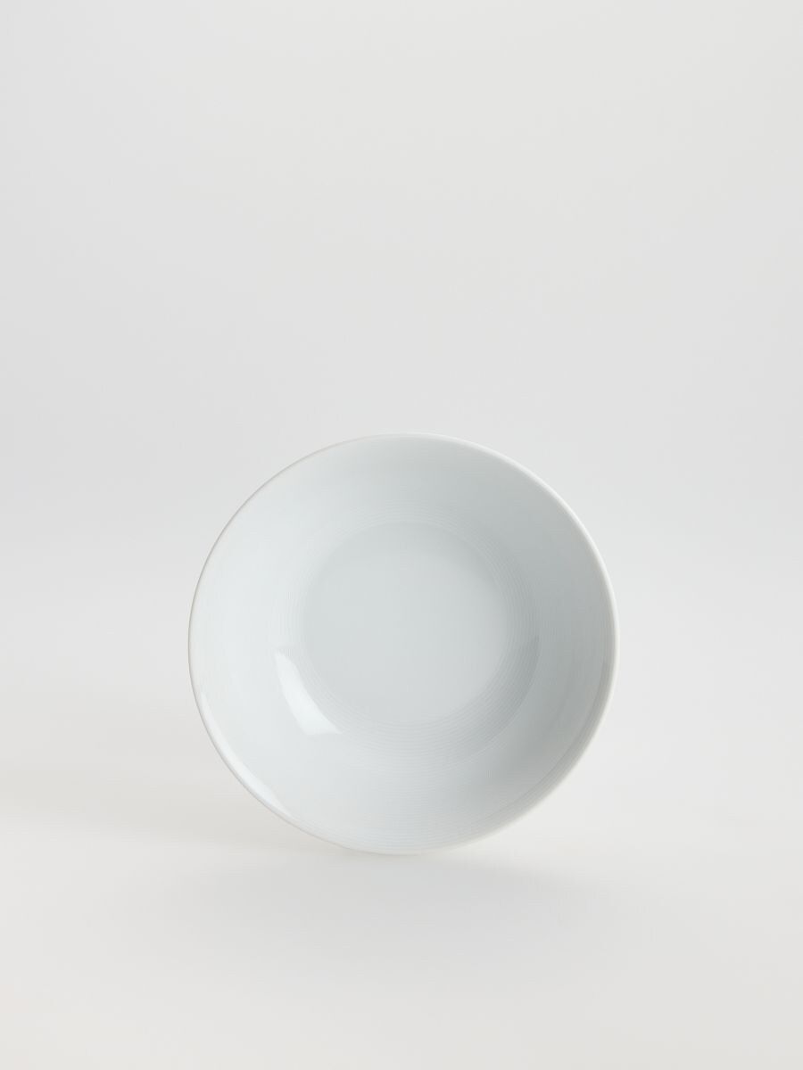 Фактурна порцелянова миска Reserved Home Lubiana салатник фарфор білий